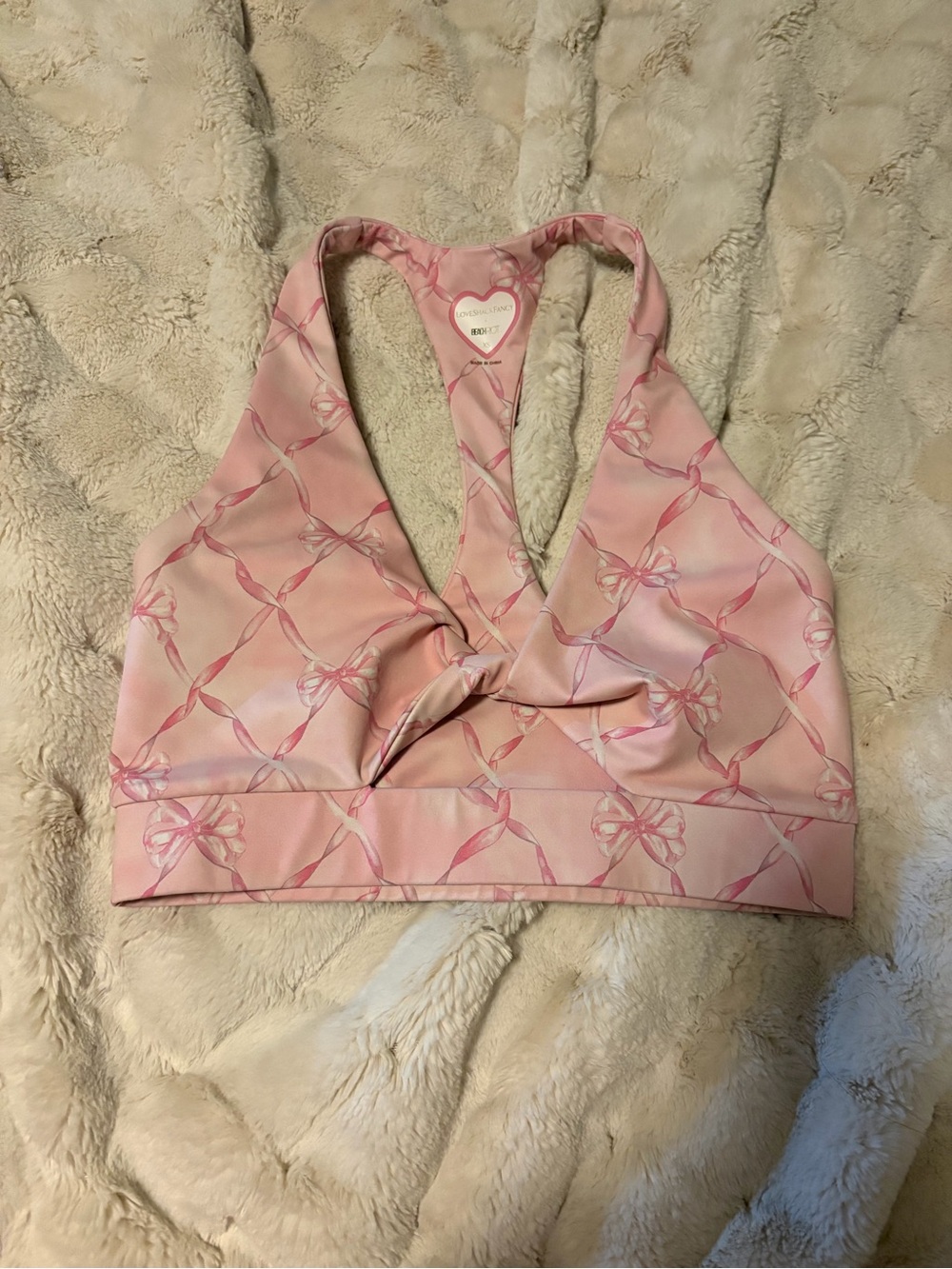 Beach Riot x Love shack fancy bra
